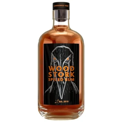 Abbildung von Wood Stork Schwarzwald Spiced Rum Gebrannt im Schwarzwald, verfeinert mit exotischen Aromen aus Übersee (40% vol) 1 x 0,5l