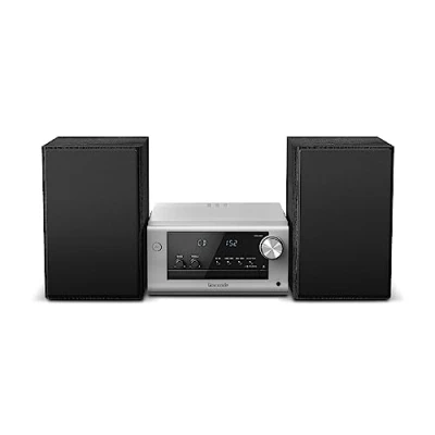 Abbildung von Panasonic SC PM702EG S Neat Micro Hi Fi Stereoanlage mit CD, DAB+/FM Radio, USB und Bluetooth, Lautsprecher 80 W, Basskontrolle, Silber