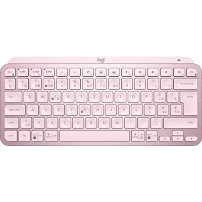 Abbildung von Logitech MX Keys Mini Kabellose Tastatur Bluetooth, Schweizer QWERTZ ROSA PC