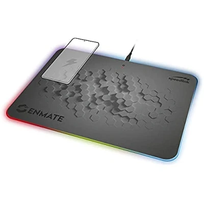Abbildung von Speedlink Mauspad ENMATE RGB Induktions Mauspad, Mouse Pad Gaming kabelloses Ladegerät für Smartphone