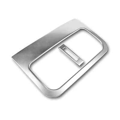 Abbildung von Auto Interieur Zubehör Für Mazda CX 5 CX5 KF 2017 2018 2019 2020 2021 2022 2023 2024 Hinten Konsole Center Klimaanlage Vent Outlet Rahmen Abdeckung Trim Autozubehör(Matte Silver)