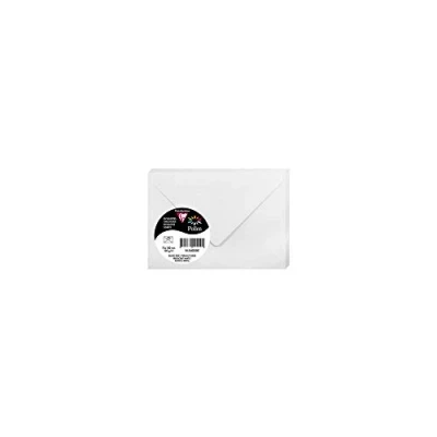 Abbildung von Clairefontaine 54030C Packung mit 20 Umschläge Pollen, 7,5x10cm, 120g, Weiß Perlmutt, ideal für Ihre Einladungen und Korrespondenz, 1 Pack