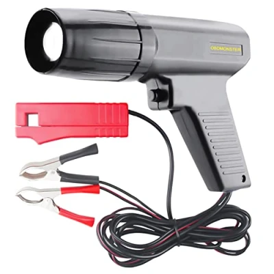 Abbildung von Zündlichtpistole Stroboskoplampe Zündzeitpunkt Licht OBDMONSTER 12V Blitzlampe Zündzeitpunktpistole Zündpistole Zündeinstellampe Blitzpistole Zündlicht Pistole für Auto, Motorrad, Marine