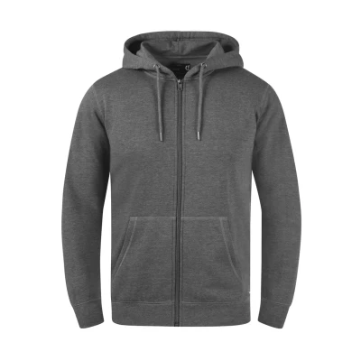 Abbildung von Solid Sdberti Ziphood Sweatshirt, Herren, Größe: Medium, Grey melange