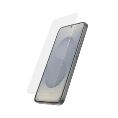 Abbildung von Hama Handy Schutzglas für Samsung Galaxy S25 (Displayschutz ultraklar Anti Fingerprint, Montagehilfe, Vollschutz 9H ultradünn, case friendly, kratzfest, Displayschutzglas stoßfest)