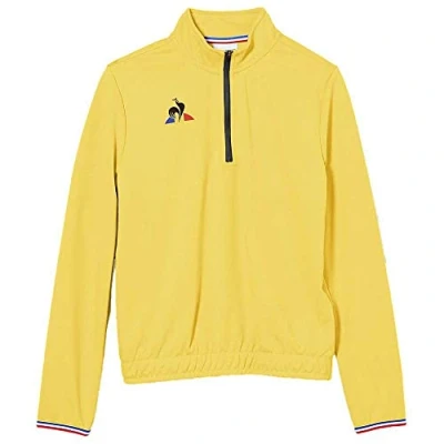 Abbildung von Le Coq Sportif Kinder N1 Training Sweat Sweatshirt, Kinder, Original, Gelb, 12a