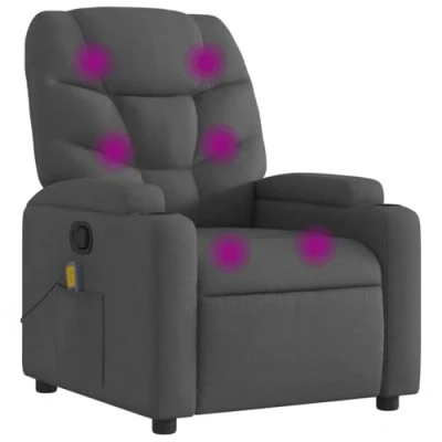 Abbildung von vidaXL Sessel Massagesessel Dunkelgrau Stoff (1 St)
