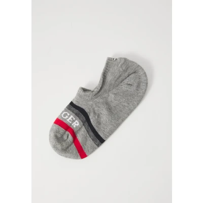 Abbildung von Tommy Hilfiger MEN Footie TAB 2 PACK Füßlinge, Herren, Größe: 39 42, Mid grey melange
