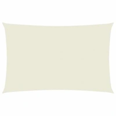 Abbildung von vidaXL Sonnensegel Wasserfest Sonnenschutz Windschutz Sonnendach UV Schutz Garten Terrasse Balkon Oxford Gewebe Rechteckig 2x5m Creme