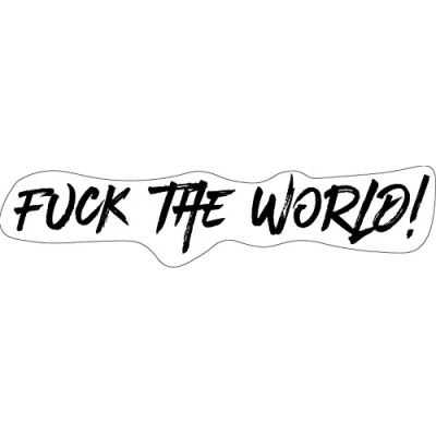 Abbildung von unbekannt Fuck The World Aufkleber Sticker Auto Bike Motorrad FTW JDM ca. 18x4 cm
