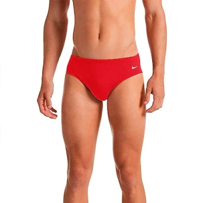 Abbildung von Nike Herren Brief Schwimm Slips, Rot (University Red), S