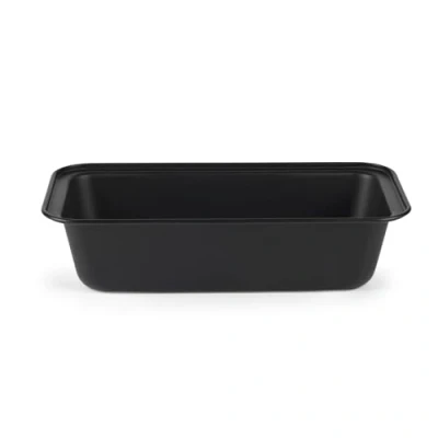 Abbildung von Salter BW12552EU7 Bakes Kastenform 27 cm Antihaftpfanne für Brot und Kuchen, tiefe Backform, ofenfest bis 220 C, PFOA frei, Backwaren Zitronenkuchen, frische Brotlaibe, Bananenbrot, Schwarz