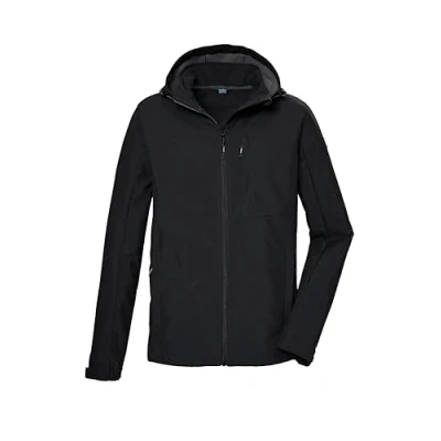 Abbildung von killtec Herren Softshelljacke/Outdoorjacke mit Kapuze KOS 103 MN SFTSHLL JCKT, schwarz, XXL, 42814 000