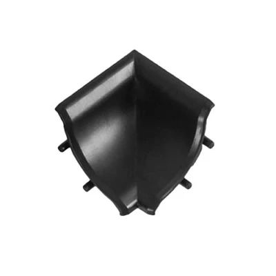 Abbildung von DQ PP 1x WINKELLEISTE INNENECKE Schwarz matt 13 x 13mm PVC Küchenleiste Arbeitsplatte Abschlussleiste Küchenabschlussleiste Wandabschlussleiste Tischplattenleisten