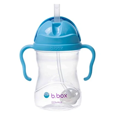 Abbildung von b.box Trinklernbecher für Jeden Winkel Flip Top, Schwerer Strohhalm, Griff, Auslaufsicher BPA Frei &amp; Spülmaschine Ab 6 M 240 ml (8 oz)