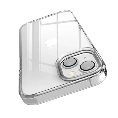 Abbildung von elago iPhone 14 (6,1 Zoll) Hybrid Hülle Transparent Case Kompatibel mit (6.1 PC + TPU Technologie Reduzierte Vergilbung Crystal Clear Bumper Full Cover (Transparent)