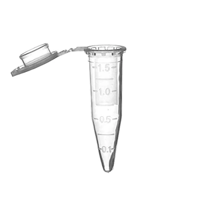 Abbildung von MUHWA Mikrozentrifugenröhrchen aus Polypropylen mit Schnappverschluss, 1,5 ml Mikro Reagenzgläser, konische Mikroröhrchen, Probenfläschchen für Labor, 500 Stück (farblos)