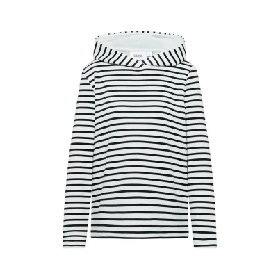 Abbildung von Cecil Gestreiftes Kapuzenpullover, Damen, Größe: XXL, Blau