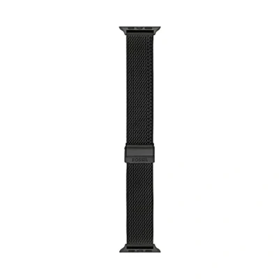 Abbildung von Fossil Armband kompatibel mit Apple Watch, 42/44/45 mm 22 Schwarz Edelstahl, S420014
