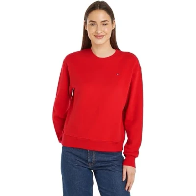 Abbildung von Tommy Hilfiger Sweatshirt &quot;REG Flag ON CHEST SWTSHRT&quot;, mit Logo
