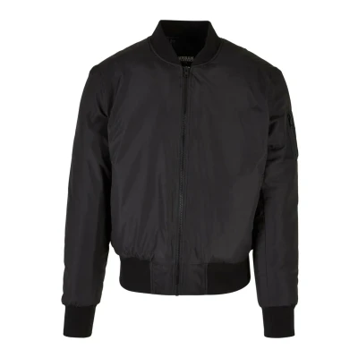 Abbildung von Urban Classics Basic Bomberjacke, Herren, Größe: 3XL, Black