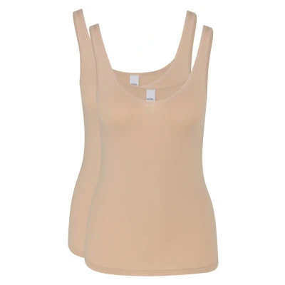 Abbildung von Speidel 2ER PACK Softfeeling Unterhemd/shirt, Damen, Größe: 44, Skin