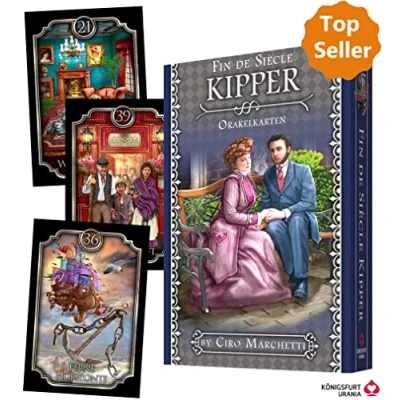 Abbildung von Fin de Siècle: Kipper Orakelkarten von Ciro Marchetti (Künstler des Bestsellers Gilded Reverie Lenormand, Deutsch)