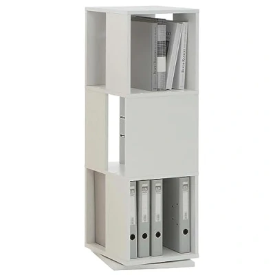 Abbildung von FMD Möbel, 291 001E Tower drehbares Regal, melaminharz beschichtete spanplatte, weiß, maße 34.0 x 108.0 cm (BHT)