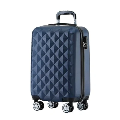 Abbildung von BEIBYE Zwillingsrollen 2066 Hartschale Trolley Koffer Reisekoffer Gepäck M L XL Set (Dunkelblau, M)