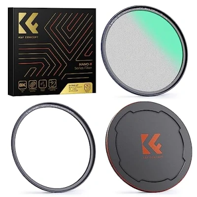 Abbildung von K&amp;F Concept Nano X Serie Black Mist 1/8 magnetisch Magnetfilter Promist Filter Effektfilter Diffusion mit Objektivadapter 49mm