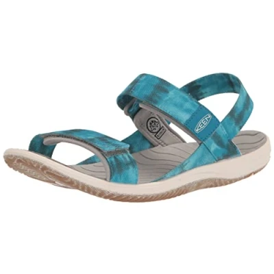 Abbildung von KEEN Elle Backstrap Slingback Sandalen, Sea Moss/Fjord Blue, 34 EU
