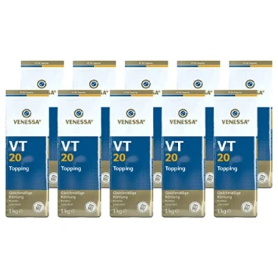 Abbildung von Venessa VT 20 Milchpulver 10 x 1kg Topping zur Verfeinerung von Kaffee Latte &amp; Cappuccino für Vollautomaten und Vending, 10er Vorratspackung (20% Magermilchpulver)
