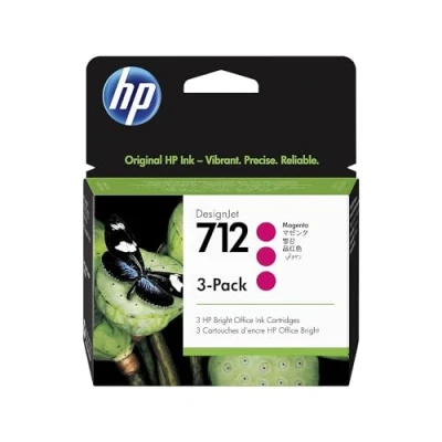Abbildung von HP Original 712 Druckerpatronen 3er Pack magenta 29ml (3ED77A)