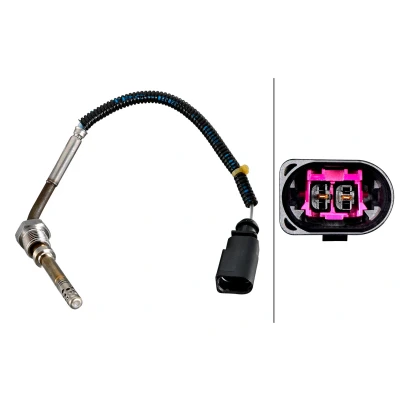 Abbildung von HELLA 6PT 010 376 971 Sensor, Abgastemperatur AUDI: A4 B8 Avant, Limousine, A5 Coupe