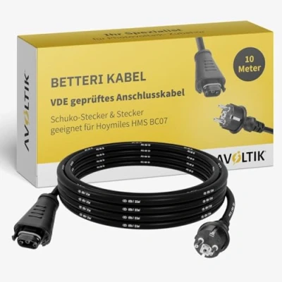 Abbildung von Avoltik 10 m Betteri Kabel geeignet für Hoymiles Stecker I VDE zertifiziertes Photovoltaik Anschlusskabel Solar Anlagen Solarkabel mit Schuko &amp; HMS BC06
