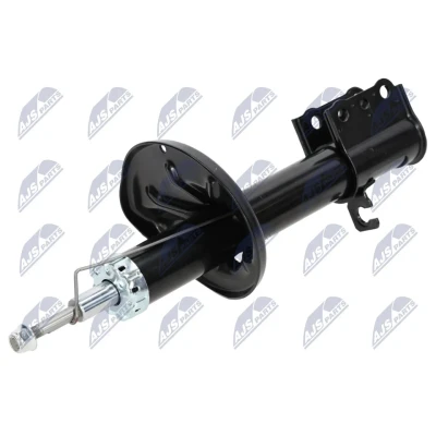 Abbildung von NTY A MZ 005 Stoßdämpfer Hinterachse links Gasdruck Zweirohr Federbein oben Stift, unten Schelle MAZDA: Premacy (CP) 1.9, 2.0 TD, 1999 2005