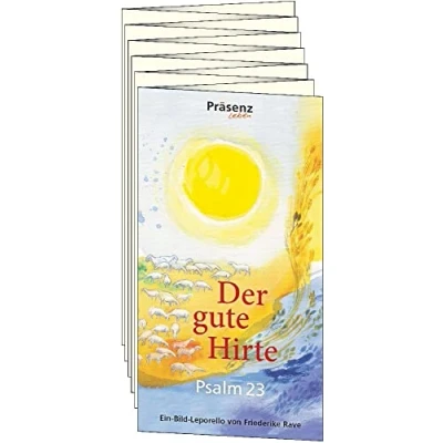 Abbildung von Der gute Hirte: Psalm 23, Leporello mit Bildern von F. Rave