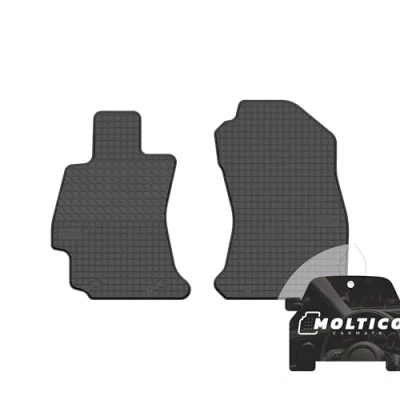 Abbildung von moto MOLTICO Vorne Gummi Automatten Gummimatten Passgenau Allwetter Fussmatten Auto passend für Subaru Forester IV (2012 2018)