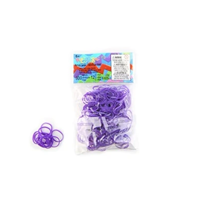 Abbildung von Elastische Rainbow Loom Metallic Purpur