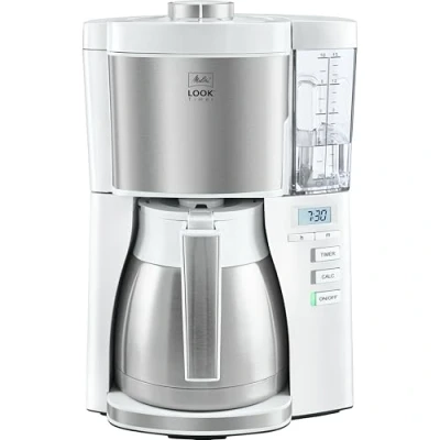 Abbildung von Melitta Filterkaffeemaschine &quot;LOOK Therm Timer 1025 17 weiß&quot;, 1,25 l Kaffeekanne, Papierfilter, 1x4