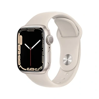 Abbildung von Apple Watch Series 7 (GPS, 41MM) Aluminiumgehäuse Polarstern Mit Sportarmband (Generalüberholt)