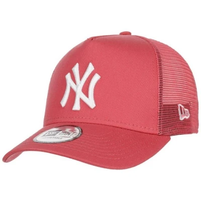 Abbildung von New Era York Yankees MLB League Essential Lightpink A Frame Adjustable Trucker Cap One Size