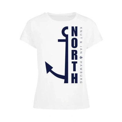 Abbildung von F4NT4STIC North Anker Tshirt print, Damen, Größe: XL, Weiß