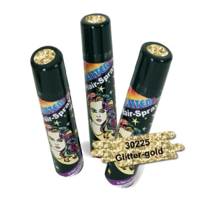 Abbildung von FASCHING 30225 Hairspray Glitter gold, Haarspray+Glitzer+Farbe NEU/OVP