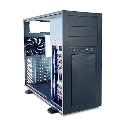 Abbildung von FANTEC 2561 AT 835 3525 PC Gehäuse, für 12&quot;x13&quot; Mainboards, 8X 3,5&quot; HDDs + 3X 5,25&quot; Module, incl. 12cm Lüfter.