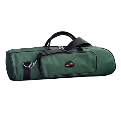 Abbildung von Leichte Oxford Tuch Trompete Gig Tasche Fall Wasser Zipper Padded Einstellbare Schulter, Grün