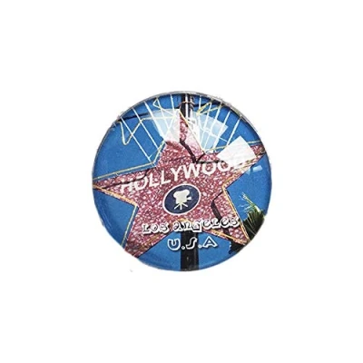Abbildung von 3D USA Los Angeles Hollywood Kühlschrank Kühlschrankmagnet Kristallglas Handgefertigte Tourist Travel Souvenir Sammlung Geschenk Whiteboard Magnetic Sticker Home Decoration