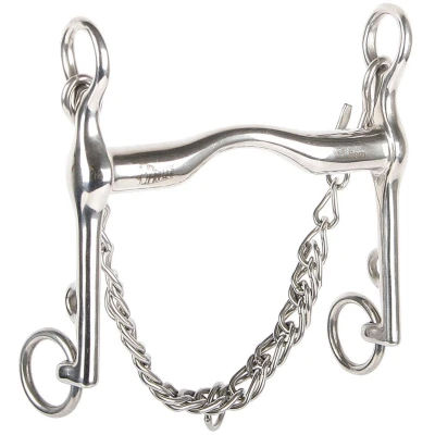 Abbildung von Harry&#039;s Horse Dressurgerte niedriger Zungenbogen 18mm 14,5 RVS