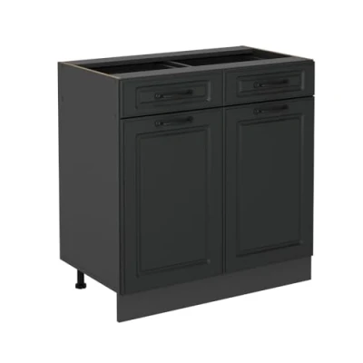 Abbildung von Vicco Küchenunterschrank R Line, Anthrazit Landhaus, 80 cm ohne Arbeitsplatte