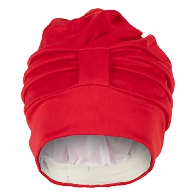 Abbildung von Fashy Stoffbadehaube mit verstellbarem Klettverschluss, rot, 3473 40